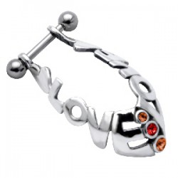 Piercing hélix 33 - Bouclier love