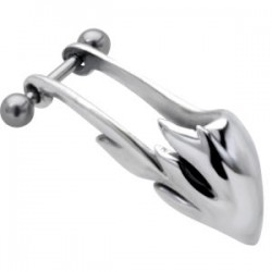 Piercing hélix 56 - Bouclier flamme