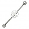 Piercing industriel 26 - Peace and love