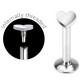 Piercing micro-labret 49 - Coeur