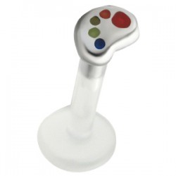 Piercing micro-labret PTFE 17 - Coeur