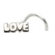 Piercing nez screw 0.5mm 64 - LOVE
