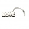Piercing nez screw 0.5mm 64 - LOVE