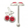 Piercing stud de nez 0.5mm 15 - Cerise