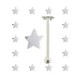 Piercing stud de nez 0.5mm 31 - étoile simple