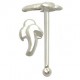 Piercing stud de nez 0.5mm 34 - Flamme