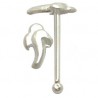 Piercing stud de nez 0.5mm 34 - Flamme