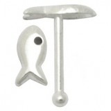 Piercing stud de nez 0.5mm 40 - Poisson simple