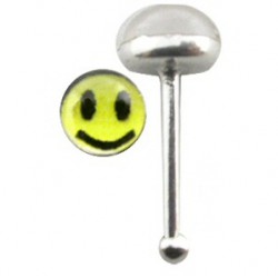 Piercing stud de nez 0.5mm 43 - Smiley