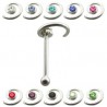 Piercing stud de nez 0.5mm 45 - Twist strass