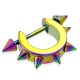 Bouclier de téton 07 - Rainbow large cerle avec pointes