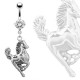 Piercing nombril cheval au galop (85)