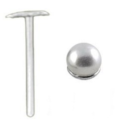 Piercing nez pliable 0.5mm 08 - Perle