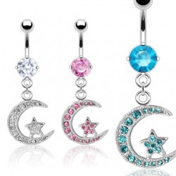 Piercing nombril étoile 03 - Lune