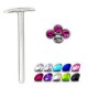 Piercing nez pliable 0.5mm 09 - Couronne strass