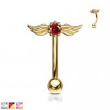 Piercing arcade 12 - Cristal avec des ailes