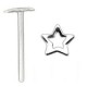 Piercing nez pliable 0.5mm 18 - étoile creuse