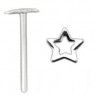 Piercing nez pliable 0.5mm 18 - étoile creuse