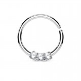 Piercing micro-bcr 185 - Trois zircones colorés