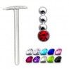 Piercing nez pliable 0.5mm 25 - Clochette strass