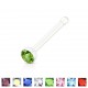 Piercing nez droit 0,8mm 92 - Flexible strass