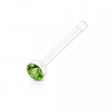 Piercing nez droit 0,8mm 92 - Flexible strass