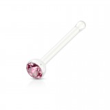 Piercing nez droit 0,8mm 92 - Flexible strass