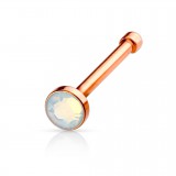 Piercing nez droit 0,8mm 93 - PVD opalite