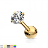 Cartilage hélix, tragus 395 - PVD zircone rond