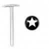 Piercing nez pliable 0.5mm 35 - Logo étoile
