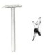Piercing nez pliable 0.5mm 40 - éclair