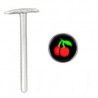 Piercing nez pliable 0.5mm 45 - Logo cerise
