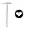 Piercing nez pliable 0.5mm 46 - Logo coeur