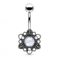 Piercing nombril fleur 09 - Vintage aurora
