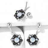 Piercing nombril fleur 09 - Vintage aurora