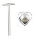 Piercing nez pliable 0.5mm 47 - Perle coeur