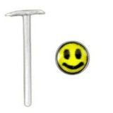 Piercing nez pliable 0.5mm 49 - Logo smiley