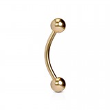 Piercing arcade 113 - Gold-ip rose boule