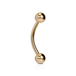 Piercing arcade 113 - Gold-ip rose boule