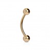 Piercing arcade 113 - Gold-ip rose boule