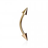 Piercing arcade 114 - Gold-ip rose pointes