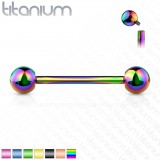 Piercing pour langue PVD titane G23