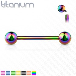 Piercing pour langue PVD titane G23
