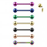 Piercing pour langue PVD titane G23