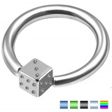 Piercing anneau 1,6mm 77 - Acier dé