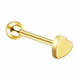 Piercing langue 32 - Coeur plat