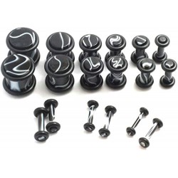 Plug acrylique UV marbre o-ring