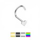 Piercing nez courbé 0.8mm 13 - PVD coeur
