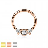 Piercing micro-bcr 55 - Deux pétales et cercle