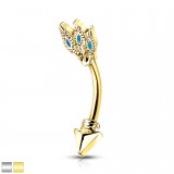 Piercing arcade 13 - Gold-ip flèche